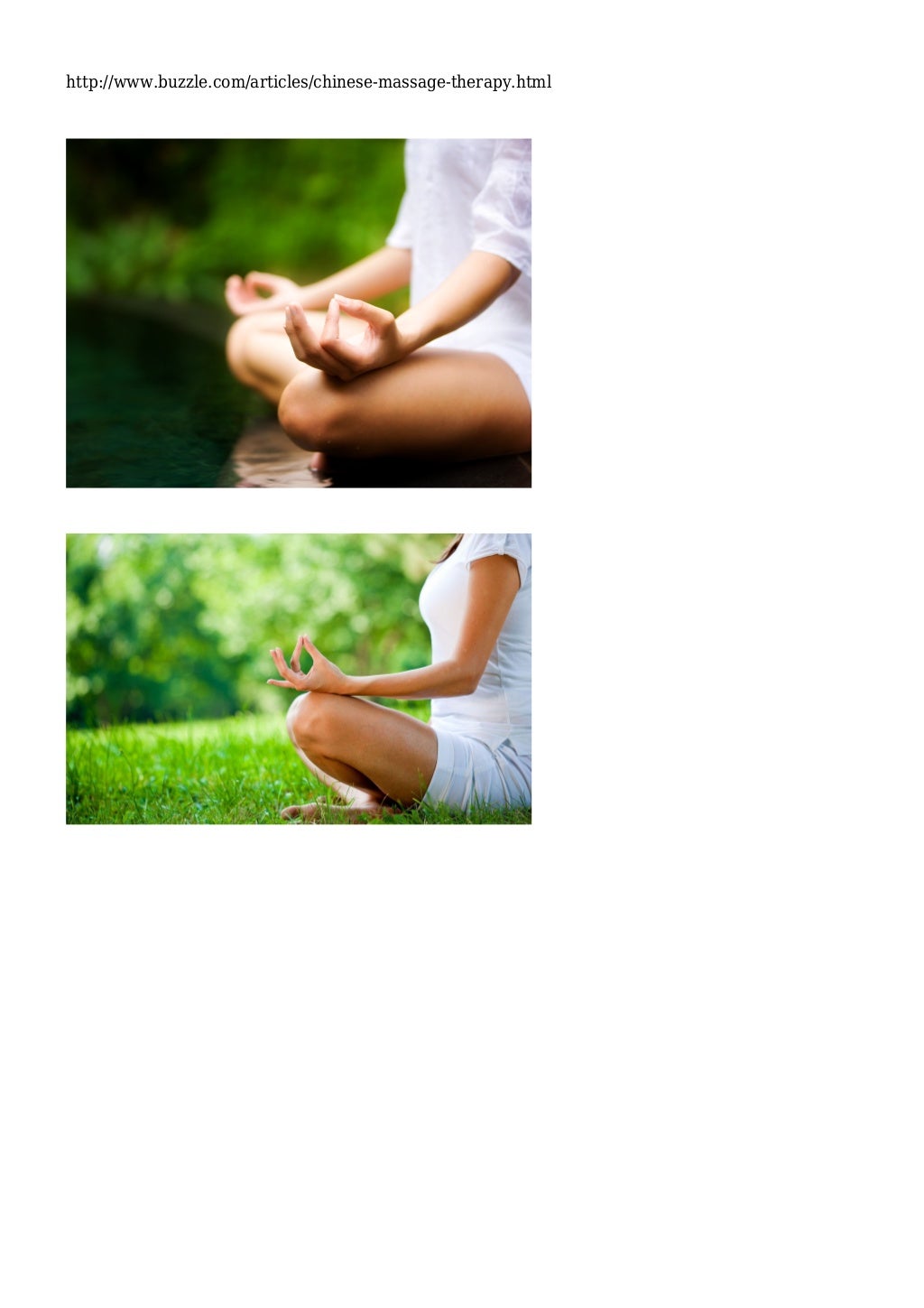 Chinese Massage Therapy