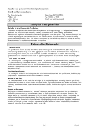 academictranscript | PDF