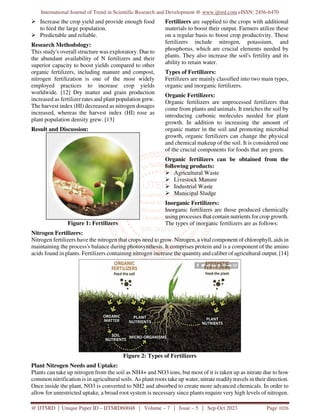 The Effects of Nitrogen Fertilizer on Plant Growth | PDF