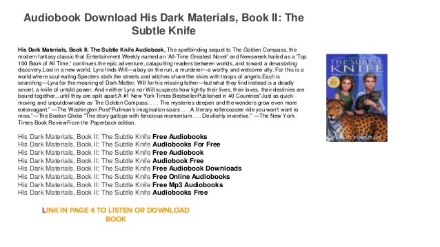 Audiobook Download Android Streaming His Dark Materials Book II The 