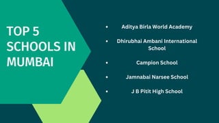 Top 5 schools in Mumbai