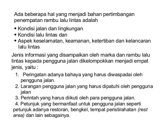 139029538 rambu lalu lintas dan marka jalan vii ppt 139029538 rambu lalu lintas dan marka jalan vii ppt