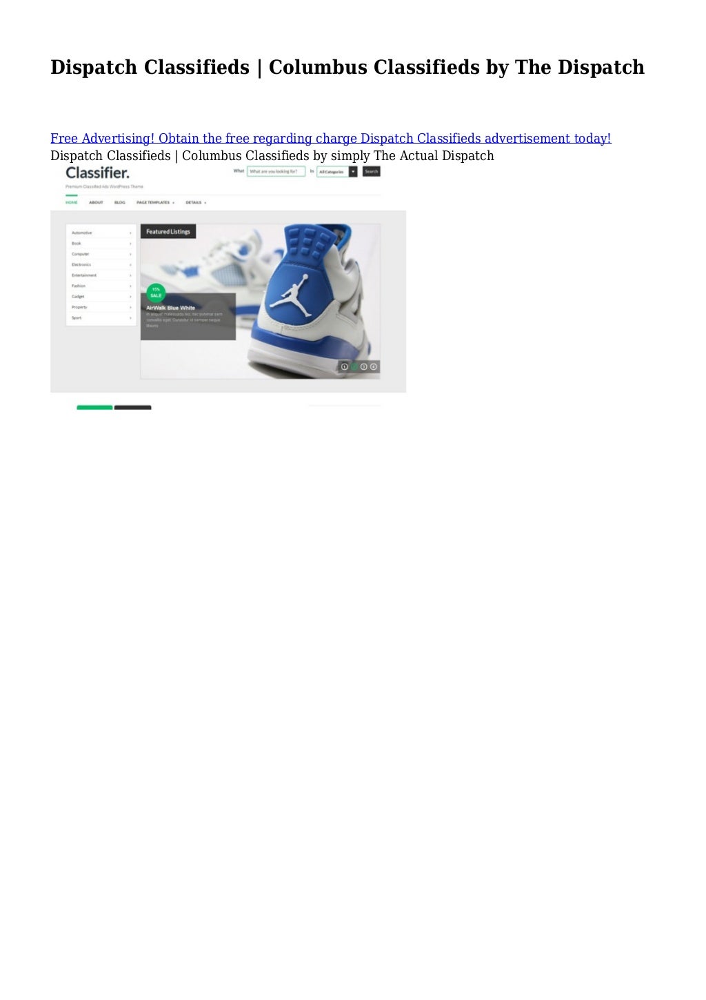 oneida daily dispatch classifieds oneida daily dispatch classifieds