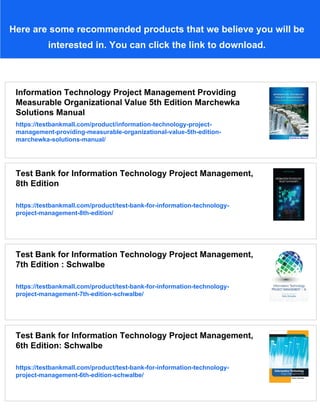 Information Technology Project Management Providing Measurable ...