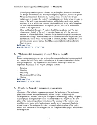 Information Technology Project Management Providing Measurable ...