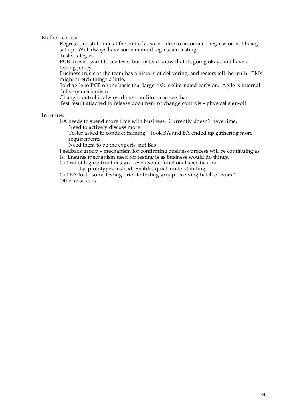 Agile no documentation image