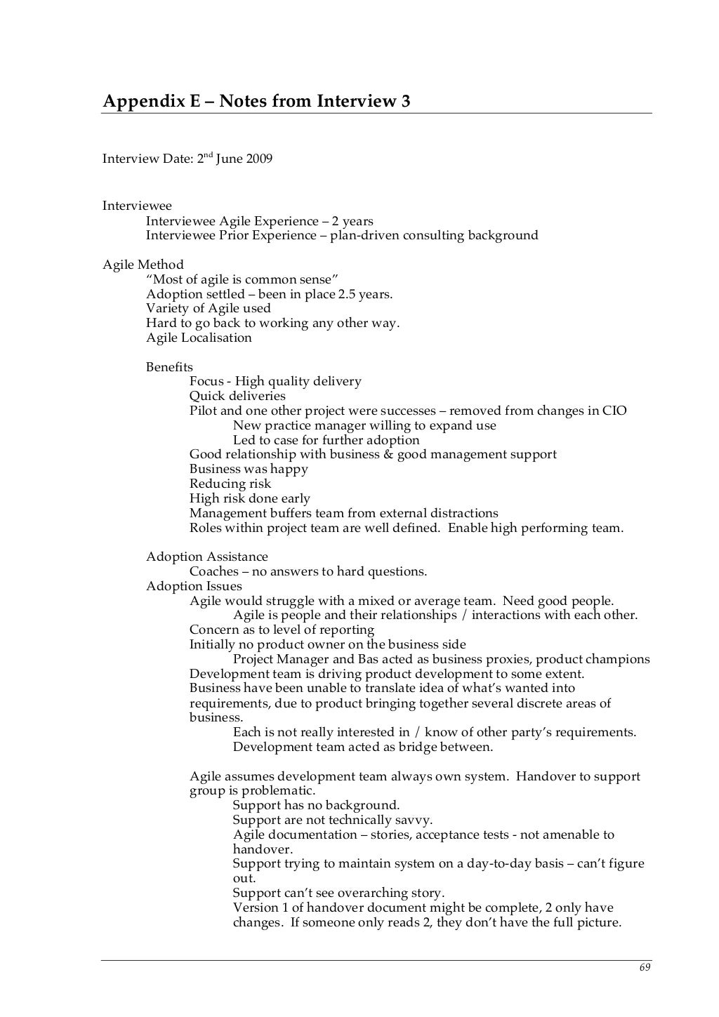 Agile dissertation image