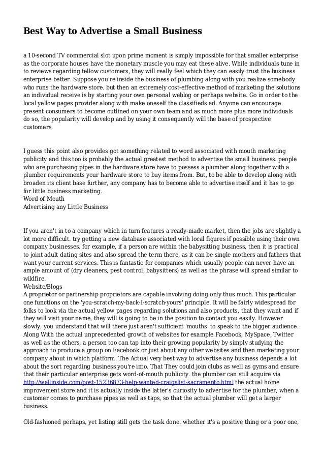 readerdesigns: Best Way To Advertise Your Business