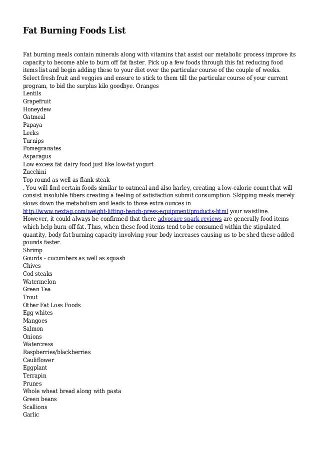 fat-burning-foods-list