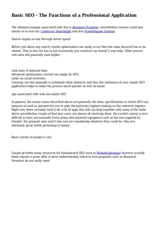 Application writing method