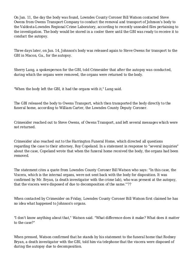 Kendrick Johnson Update Conflicting Accounts Of What Happened To Ga Kendrick Johnson Update Conflicting Accounts Of What Happened To Ga
