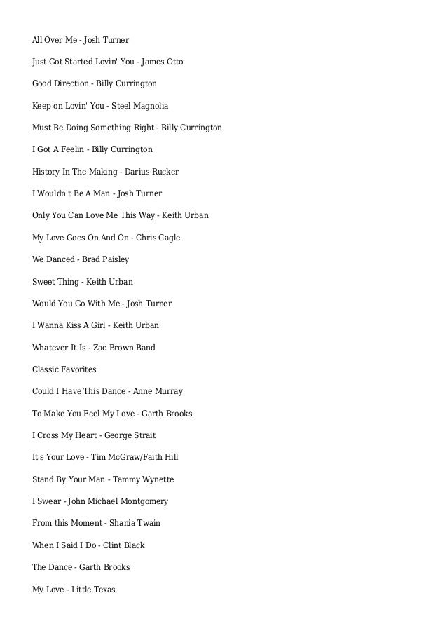 14 Country Wedding Songs Yahoo Voices 14 Country Wedding Songs Yahoo Voices