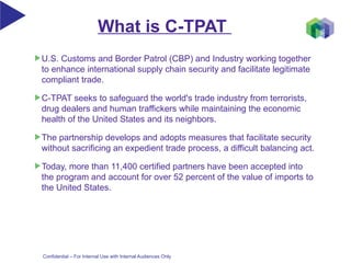 CTPAT Training For our Employees at .ppt