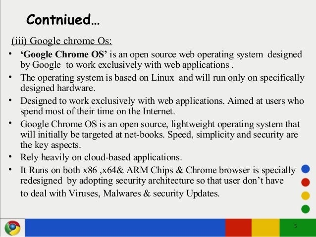 google chrome operating systems