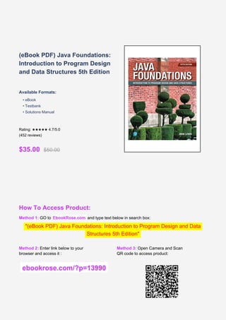 Comprehensive Guide to Java Programming and Data Structures | PDF