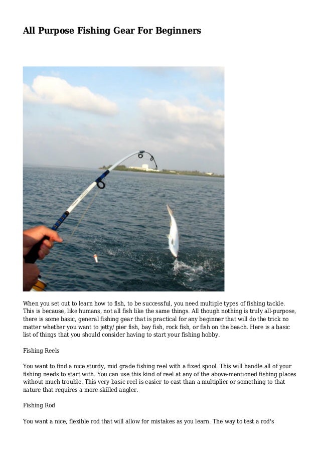 all purpose fishing rod and reel