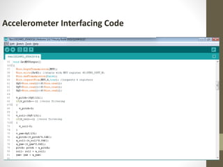 Accelerometer Interfacing Code
 