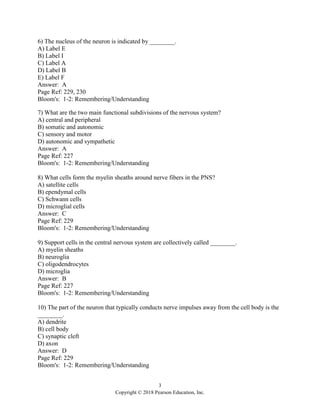 Essentials of Human Anatomy and Physiology 12th Edition Marieb Test ...
