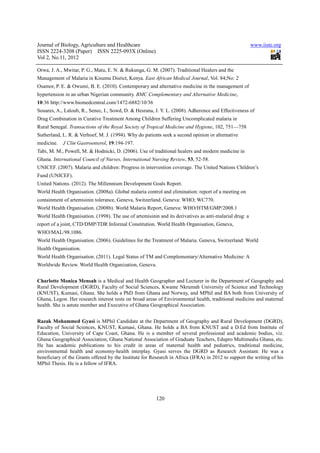 Use of Herbal Medicine in the Management of Malaria in------3669-5712-1 ...