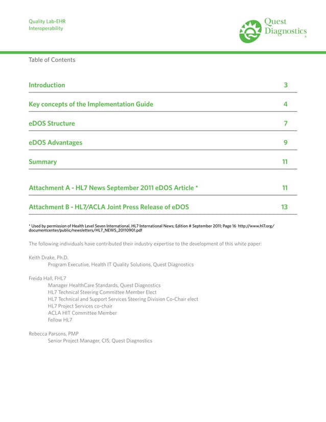 Quest Diagnostics Test Compendium Framework for eDOS PDF