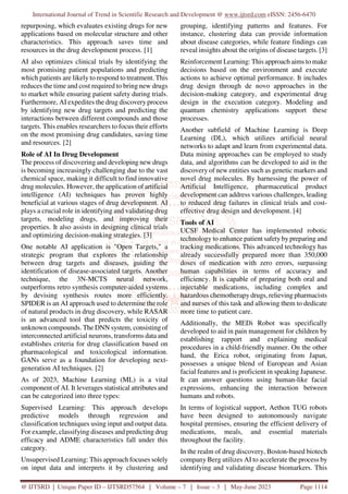 Impact of Artificial Intelligence in the Pharmaceutical World A Review ...