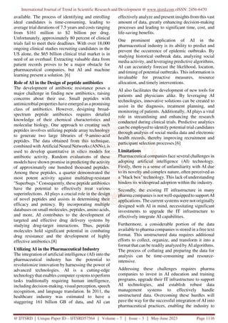 Impact of Artificial Intelligence in the Pharmaceutical World A Review ...