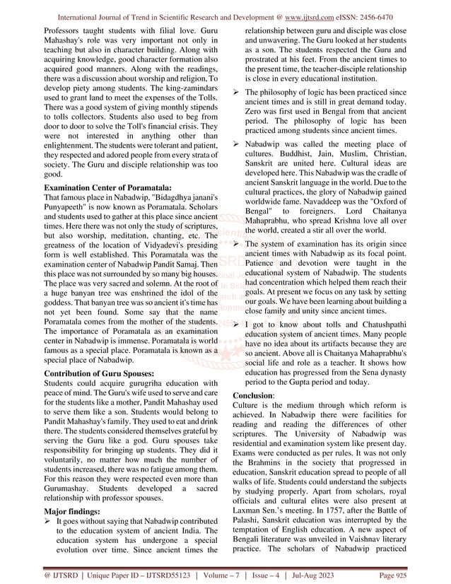 VEDIC EDUCATION SYSTEM IN ANCIENT INDIA PDF visual data 7