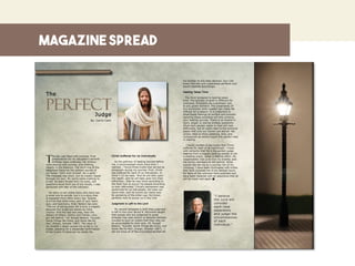 magazine spread