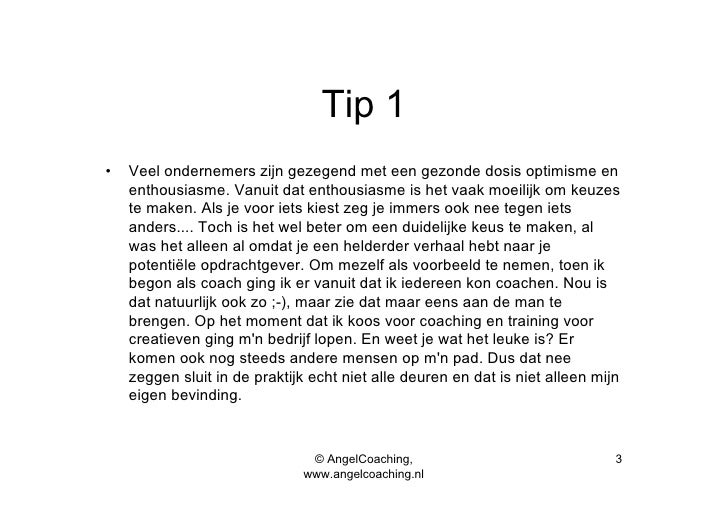 13 Acquisitie Tips