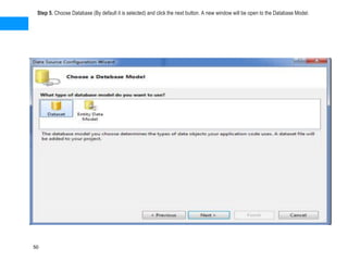 Step 5. Choose Database (By default it is selected) and click the next button. A new window will be open to the Database Model.
50
 