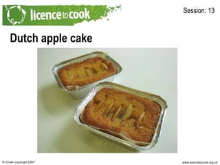 Dutch apple cake Session: 13 
