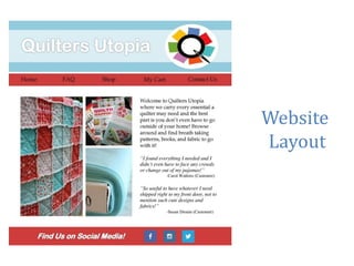 Website
Layout
 