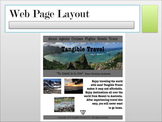 Web Page Layout
 
