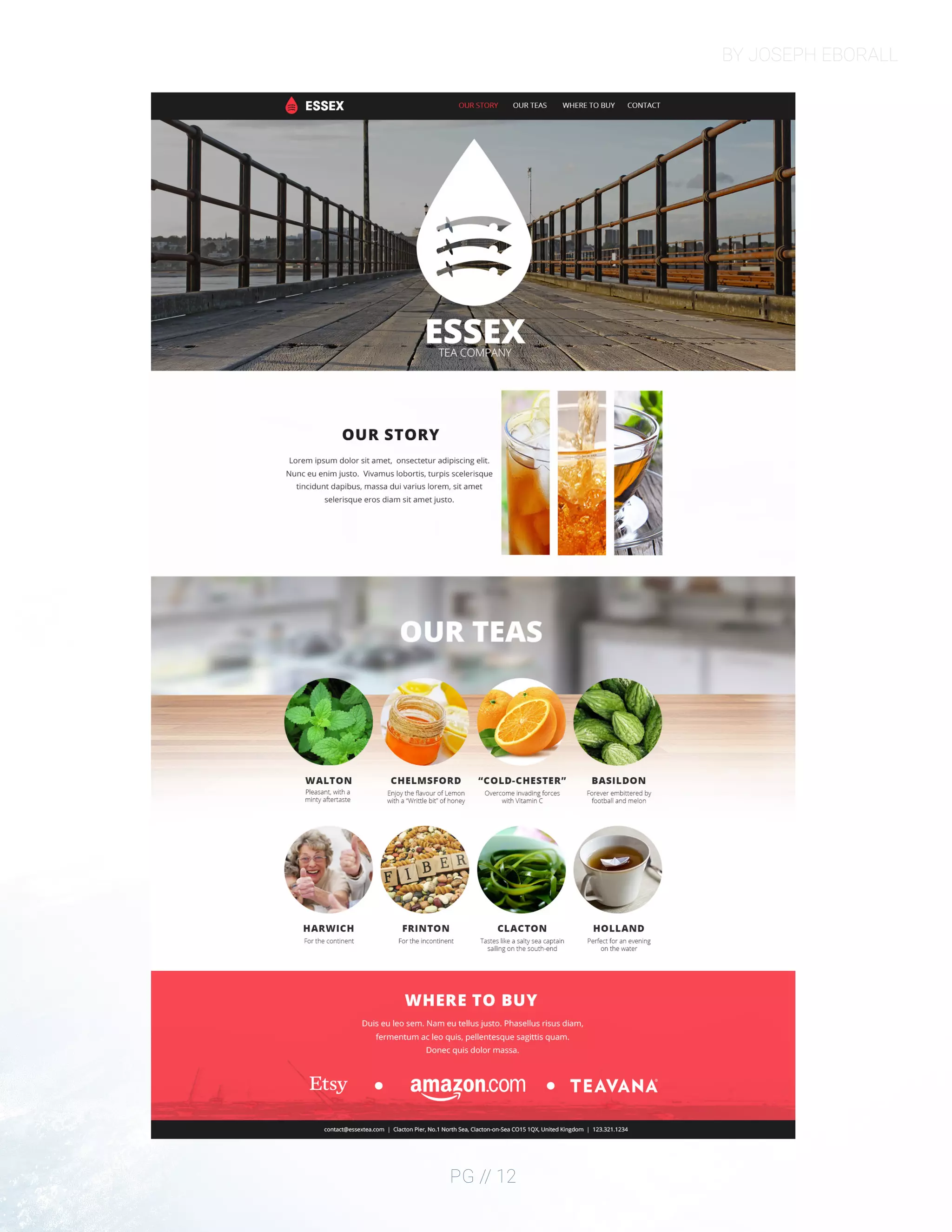 BY JOSEPH EBORALL
PG // 12
 