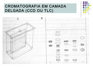 CROMATOGRAFIA EM CAMADA
DELGADA (CCD OU TLC)
 