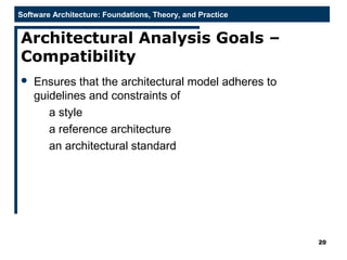 Analysis of software architectures | PPT
