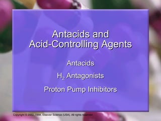Antacids and Acid-Controlling Agents Antacids H 2  Antagonists Proton Pump Inhibitors 