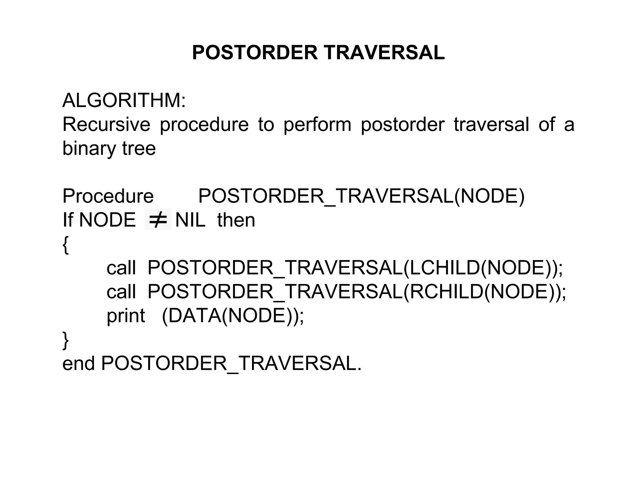 Tree Traversal Algorithm in Data Structure | PPT