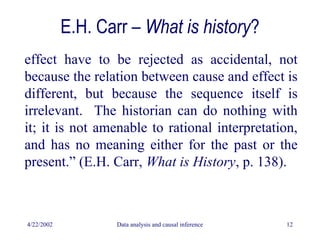 13b Data analysis and causal inference – 2 | PPT