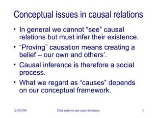 13b Data analysis and causal inference – 2 | PPT