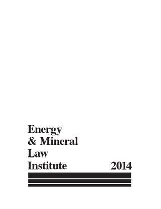 The New Horizontal Modified Operating Agreement and Additional Drafting Considerations, first published in Vol. 35 of the Energy & Mineral Law Institute and is being reprinted with the permission of the EMLF