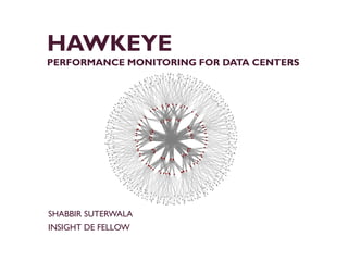 HAWKEYE
PERFORMANCE MONITORING FOR DATA CENTERS
SHABBIR SUTERWALA
INSIGHT DE FELLOW
 