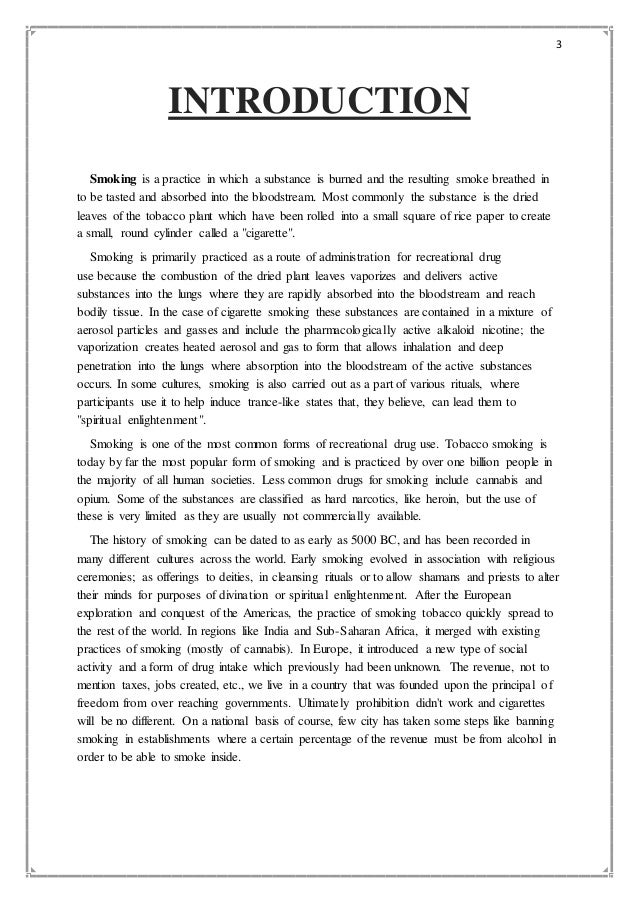 Spread & Ill effects of Smoking A statistical & Infographical approa…