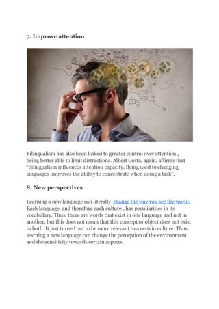13 benefits of learning a second language | PDF