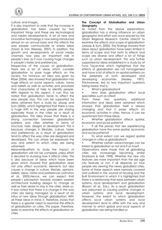 The Impact of Globalization on Cities | PDF