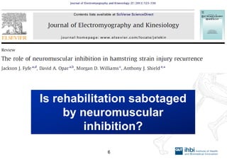 Is rehabilitation sabotaged by neuromuscular inhibition? 
6  
