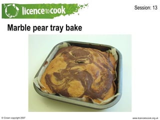 Marble pear tray bake Session: 13 