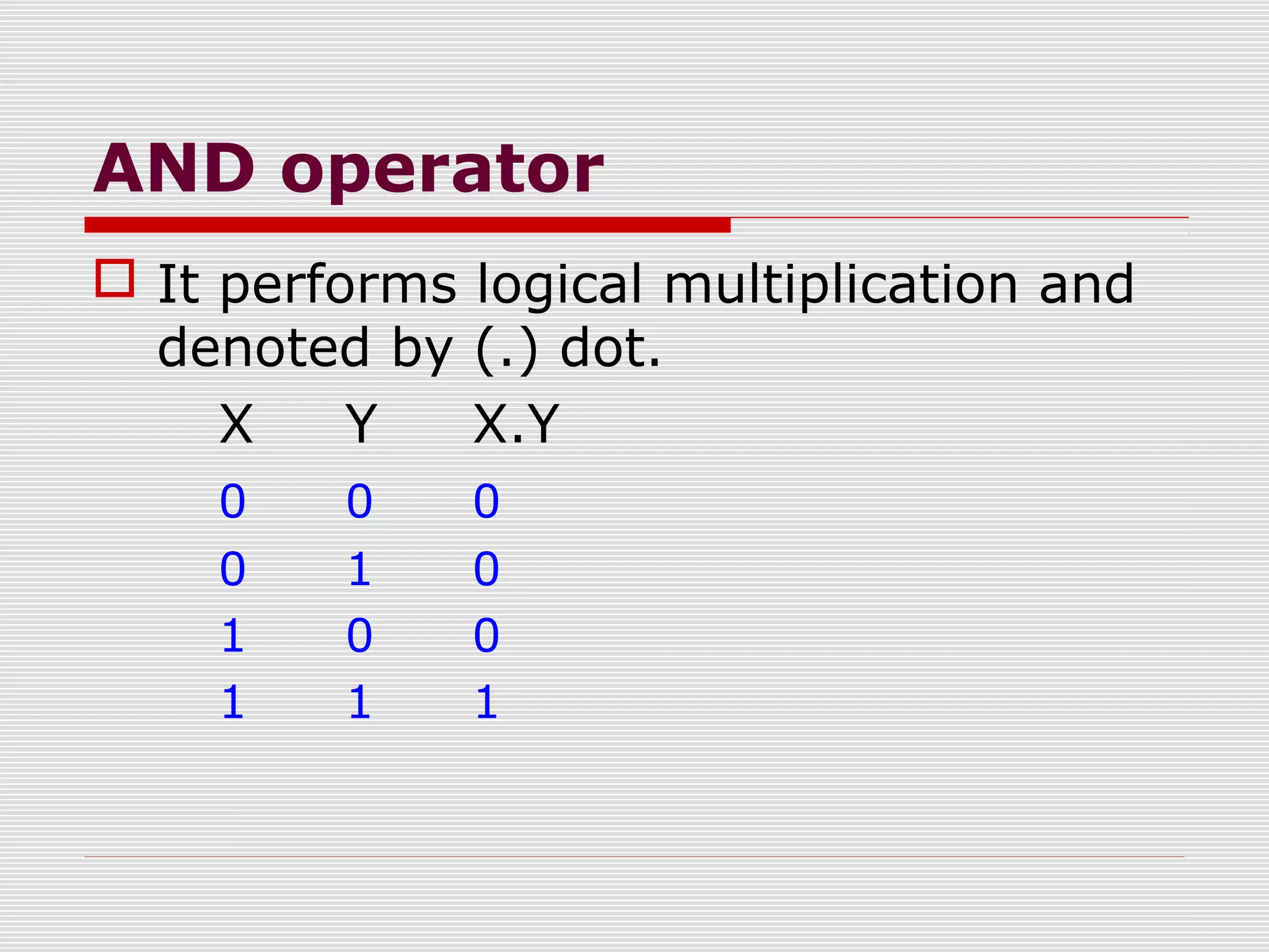 13 Boolean Algebra | PPT | Programming Languages | Computing