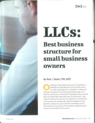 LLC Preferred Form of Business Final Article Color PDF from Magazine