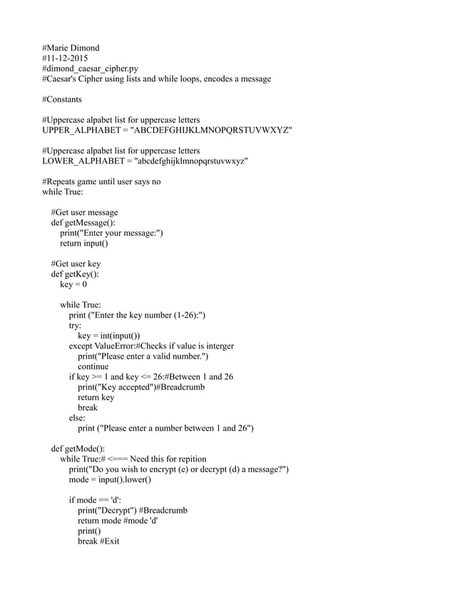 Example of Python Code | PDF